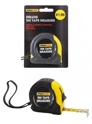 Deluxe Retractable 5m Tape Measure UK Wholesale Household DIY